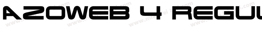 AzoWeb 4 Regular字体转换